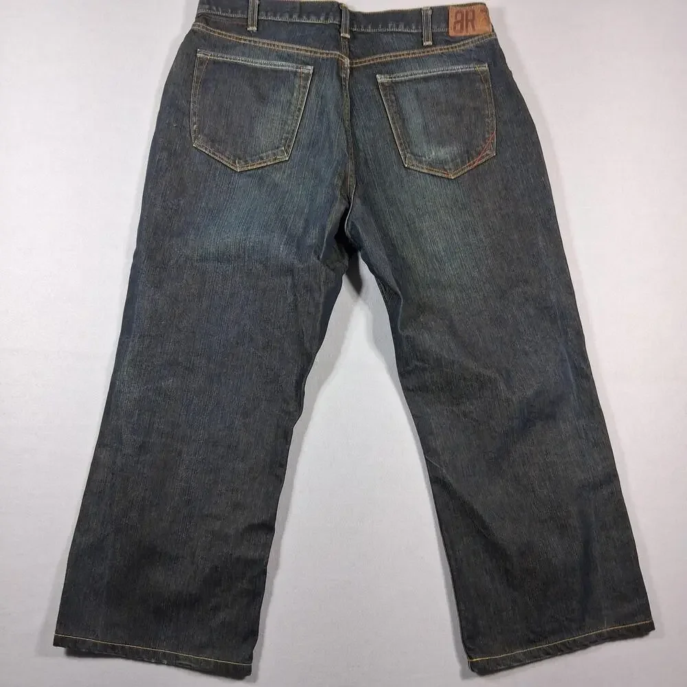 Banana Republic Relaxed Fit Jeans Mens 38x30 Blue Denim Straight Leg Dark Wash